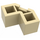 LEGO Beige Klods 2 x 2 Facet (87620)