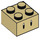 LEGO bronzer Brique 2 x 2 avec Noir Longue Yeux (69086 / 102206)