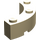 LEGO bronzer Brique 4 x 4 Rond Coin (Large avec 3 Goujons) (48092 / 72140)