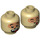 LEGO Tan Brother Monkey Minifigure Head (Recessed Solid Stud) (3626 / 76841)