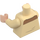 LEGO Beige Kaptajn Antilles med Mørkebrun Skjorte og Stor Badge Minifig Torso (973 / 76382)