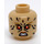 LEGO Beige Cheetah Minifigure Kopf (Einbau-Vollbolzen) (3626 / 67667)