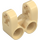 LEGO Beige Kryss Blokk 2 x 2 Split (Aksel / Twin Stift) (41678)