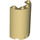 LEGO Beige Cylinder 2 x 4 x 5 Halvt (35313 / 85941)