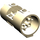 LEGO bronzer Cylindre 3 x 6 x 2.7 Horizontal Goujons à centre creux (30360)