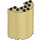 LEGO Beige Cylinder 3 x 6 x 6 Halvt (35347 / 87926)