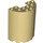 LEGO Beige Cylinder 3 x 6 x 6 Halvt (35347 / 87926)