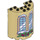 LEGO bronzer Cylindre 3 x 6 x 6 Demi avec arched windows et snow (35347 / 66588)