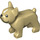LEGO Zandbruin Hond - French Bulldog met Wit Haar Patch (32892 / 79490)