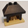 LEGO Duplo Tan Fireplace with Black top. 2 studs on top (4918)