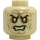 LEGO Beige Emperor Palpatine Minihahmo Pää (Upotettu kiinteä nuppi) (3626 / 102792)