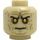 LEGO Beige Emperor Palpatine Minihahmo Pää (Upotettu kiinteä nuppi) (3626 / 102792)