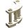 LEGO bronzer Clôture Spindled 4 x 4 x 2 Trimestre Rond avec 2 goujons (30056)