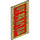 LEGO bronzer Verre for Fenêtre 1 x 4 x 6 avec rouge et Characters (6202 / 105785)
