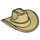 LEGO Tan Hat with Wide Brim - Outback Style (15424)