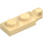 LEGO Beige Hængsel Plade 1 x 2 Låsning med Single Finger på Ende Lodret med bund rille (44301)