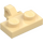 LEGO Beige Hængsel Plade 1 x 2 med Lodret Låsning Stub med bund rille (44567 / 49716)