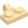 LEGO Beige Hængsel Plade 1 x 2 med Lodret Låsning Stub med bund rille (44567 / 49716)