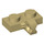 LEGO bronzer Charnière assiette 1 x 2 avec Verticale Verrouillage Stub avec rainure inférieure (44567 / 49716)