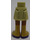 LEGO Zandbruin Heup met Basic Gebogen Rok met Gold Boots en Dark Paars Laces met dik scharnier (35634)