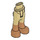 LEGO Tan Hip with Pants with Medium Dark Flesh Boots