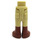 LEGO Tan Hip with Pants with Reddish Brown Boots with Thick Hinge (16925 / 35573)