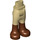LEGO Tan Hip with Pants with Reddish Brown Boots with Thick Hinge (16925 / 35573)