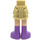 LEGO Tan Hip with Short Double Layered Skirt with Purple Boots (35629 / 92818)