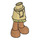 LEGO bronzer Les hanches et Skirt avec Ruffle avec Jaune Ruffle et Bare Feet (39469)