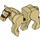 LEGO Beige Cavallo con Marrone Briglia (10509)