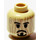 LEGO Beige Jack Sparrow Voodoo Kopf (Einbau-Vollbolzen) (3626 / 98485)