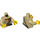 LEGO Tan Johnny Thunder (The Lego Movie - Dark Brown Straps, White Pupils) Minifig Torso (973 / 76382)