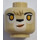 LEGO Bronzer Lion Tribe Lioness Warrior Minifigurine Tête (Montant solide encastré) (3626 / 19863)