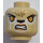 LEGO Beige Leone Tribe Lioness Warrior Minifigure Testa (Perno solido incassato) (3626 / 19863)