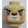 LEGO Beige Leone Tribe Warrior Minifigure Testa (Perno solido incassato) (3626 / 19851)