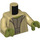 LEGO Zandbruin Master Yoda Minifig Torso (973 / 76382)