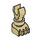 LEGO bronzer Minifig Squelette Jambe (6266 / 31733)