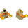 LEGO Tan Minifig Torso Jacket with Orange Sleeves Torso (973 / 76382)
