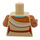 LEGO Tan Minifig Torso with Blue Neckelace and Leather Vest (973 / 76382)