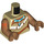 LEGO Tan Minifig Torso with Blue Neckelace and Leather Vest (973 / 76382)