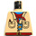LEGO Tan Minifig Torso without Arms with Safari Shirt,Blue Tee (973)