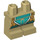 LEGO Beige Minifigure Medium Beine mit Turquoise und gold robes (37364)