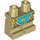 LEGO bronzer Minifigure Medium Jambes avec Turquoise et gold robes (37364)