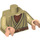 LEGO Zandbruin Obi Wan Kenobi Torso met Brown Undershirt (76382 / 88585)