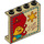 LEGO Zandbruin Paneel 1 x 4 x 3 met Sherif en &#039;JAIL&#039;  met zijsteunen, holle noppen (35323 / 67115)