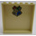 LEGO Zandbruin Paneel 1 x 6 x 5 met Hogwarts Crest Sticker (59349)