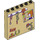 LEGO Beige Panel 1 x 6 x 5 mit Tack room Mauer (49312 / 59349)