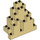 LEGO Zandbruin Paneel 3 x 8 x 7 Steen Driehoekig (6083)