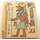 LEGO bronzer Panneau 6 x 4 x 6 Sloped avec Egyptian Person (30156)