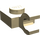 LEGO Zandbruin Plaat 1 x 1 met Horizontale Klem (Dikke open &#039;O&#039;-clip) (52738 / 61252)